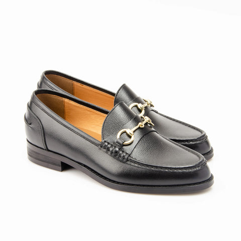 Morgan Loafers - Black Scotch Grain