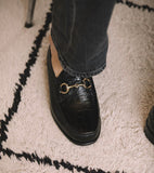 Morgan Loafers - Black Faux Leather